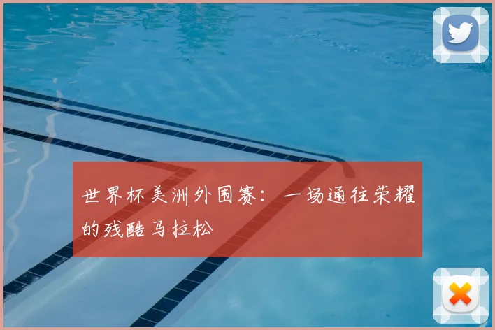世界杯美洲外围赛：一场通往荣耀的残酷马拉松